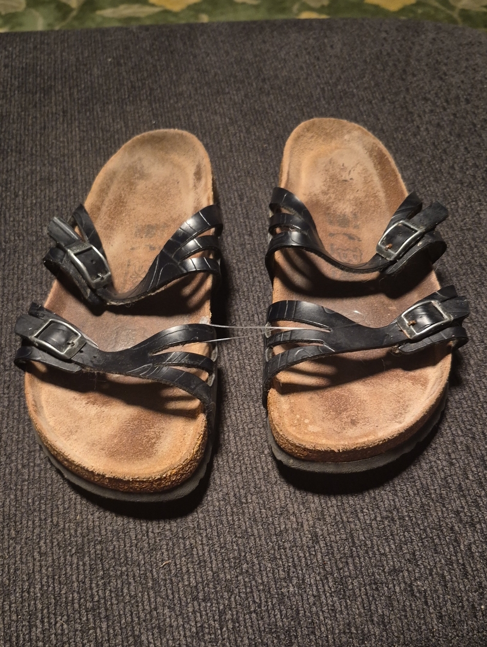 Birkenstock Women's Black Multi-Strap Buckle Sandals